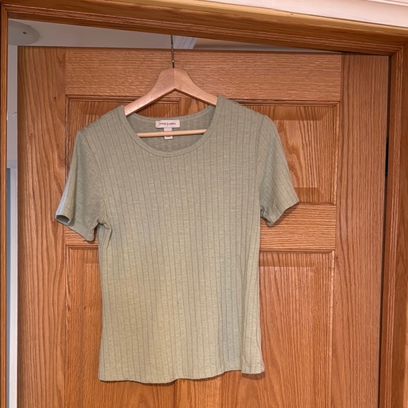 Sage Ribbed Tee - Picture 1 of 1